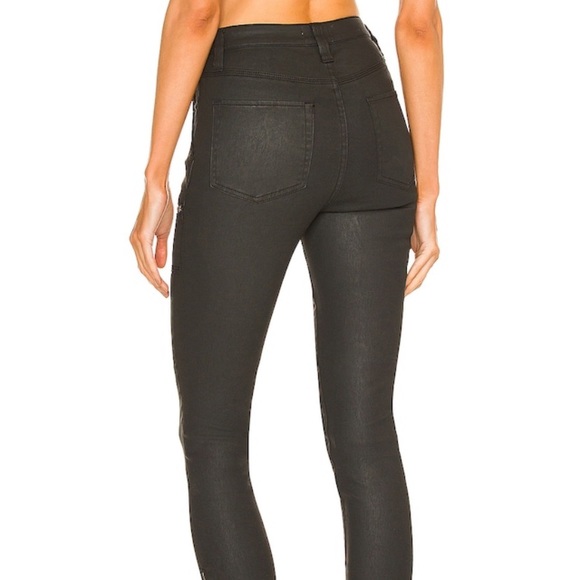 Joie black coated faux leather skinny pants. Size 27. - Picture 2 of 3